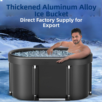 Sulankstomas suaugusiųjų vonios kibiras – nešiojamas ledinės vonios kibiras, nailono audinys