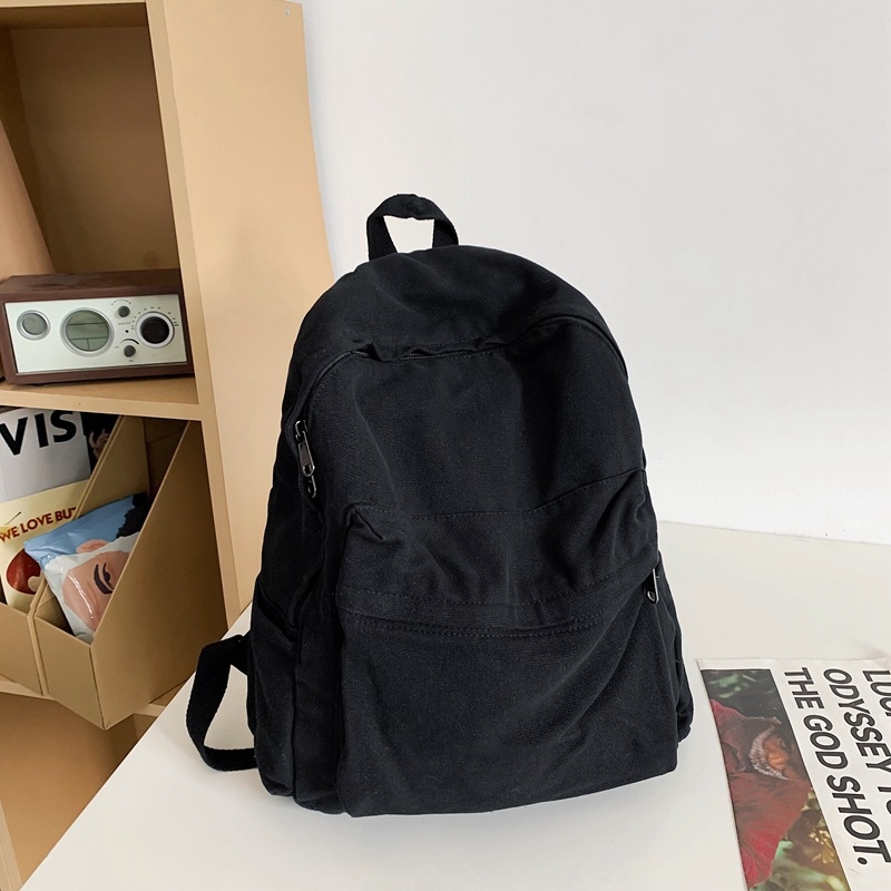 Ruksak s velikom kapacitetom, retro stil od isprane platna, unutarnja pregrada za prijenosno računalo, džep za telefon i skriveni džep sa zipom (poliestrska podstava)