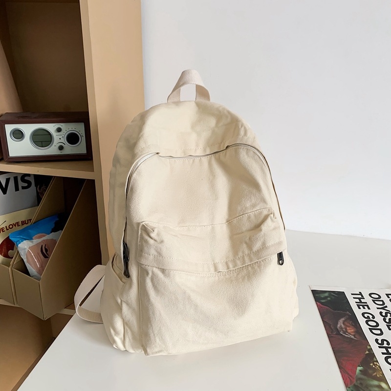 Ruksak s velikom kapacitetom, retro stil od isprane platna, unutarnja pregrada za prijenosno računalo, džep za telefon i skriveni džep sa zipom (poliestrska podstava)