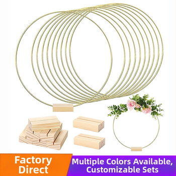 Централен декоративен елемент за маса – Bingo метална гирлянда, венец с ловец на сънища, стил 43746