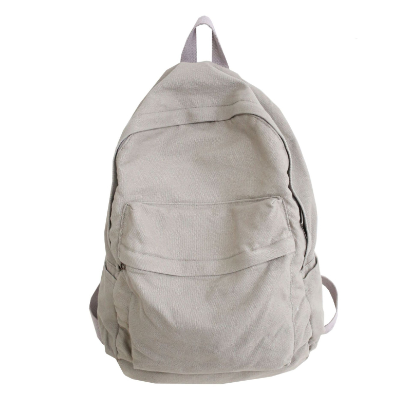 Kanvas ruksak, unisex, za svakodnevnu upotrebu, kapacitet 20–35 L, može smjestiti 14-inčni prijenosnik, poliester podstava.