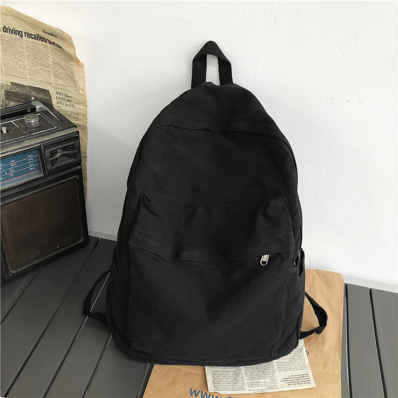 Kanvas ruksak, unisex, za svakodnevnu upotrebu, kapacitet 20–35 L, može smjestiti 14-inčni prijenosnik, poliester podstava.