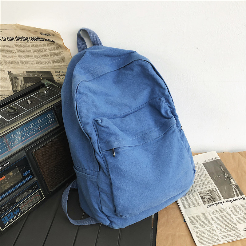 Kanvas ruksak, unisex, za svakodnevnu upotrebu, kapacitet 20–35 L, može smjestiti 14-inčni prijenosnik, poliester podstava.