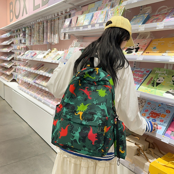 Σετ τριών τσαντών σχολείου με ζωικό μοτίβο, ελαφριές για χαλαρές εξορμήσεις, 20–35 L χωρητικότητα, κατάλληλες για 16 ιντσών φορητό, αναπνέοντες ιμάντες με μαξιλαράκι, Oxford ύφασμα