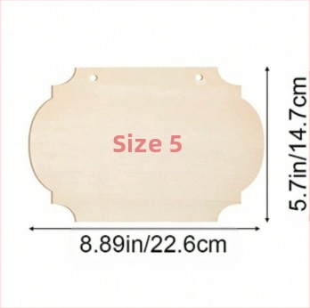 Висулка от бук дърво — незавършена квадратна дървена декоративна плоча за DIY рисуване