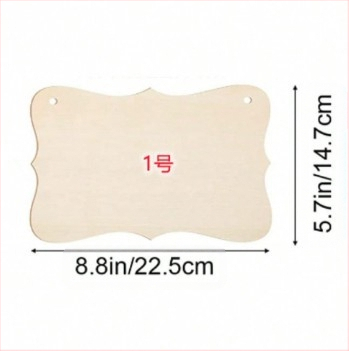 Висулка от бук дърво — незавършена квадратна дървена декоративна плоча за DIY рисуване