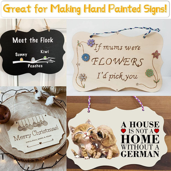 Висулка от бук дърво — незавършена квадратна дървена декоративна плоча за DIY рисуване