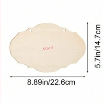 Висулка от бук дърво — незавършена квадратна дървена декоративна плоча за DIY рисуване