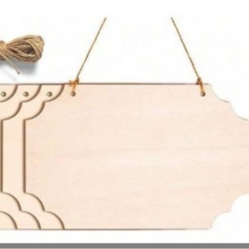 Висулка от бук дърво — незавършена квадратна дървена декоративна плоча за DIY рисуване