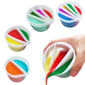 Silicone posuda za miješanje pigmenata za smolu - neobičnog oblika, DIY gel alat