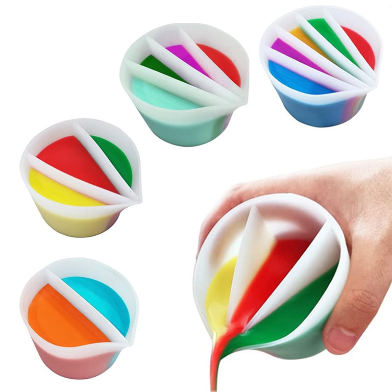 Silicone posuda za miješanje pigmenata za smolu - neobičnog oblika, DIY gel alat