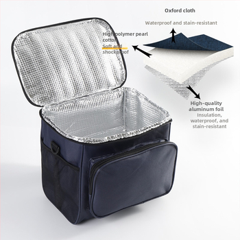 Weekeight pusdienu soma, Oxford audums, 5L ietilpība, pārnēsājama, piknika stils