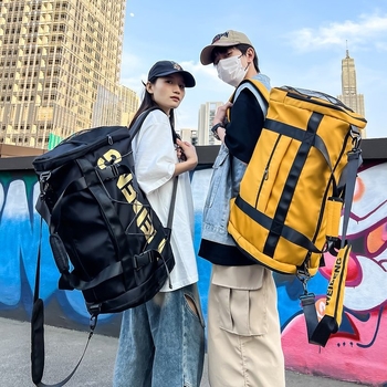 Ανδρική τσάντα ταξιδιού με διαχωρισμό στεγνό/βρεγμένο, ελαφριά ναϊλον τσάντα γυμναστηρίου/ταξιδιού για αναψυχή