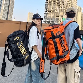 Ανδρική τσάντα ταξιδιού με διαχωρισμό στεγνό/βρεγμένο, ελαφριά ναϊλον τσάντα γυμναστηρίου/ταξιδιού για αναψυχή