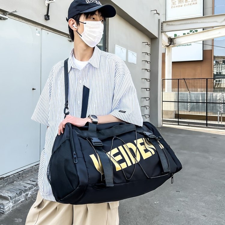 Muška putna torba s odjeljkom za suho i mokro, lagana najlonska torba za fitness i putovanja