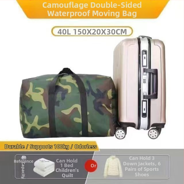 Αποθηκευτική τσάντα για κουβέρτες και ρούχα, αδιάβροχη, παχύτερη, χωρίς οσμές, διπλής όψης, προσαρμόσιμη