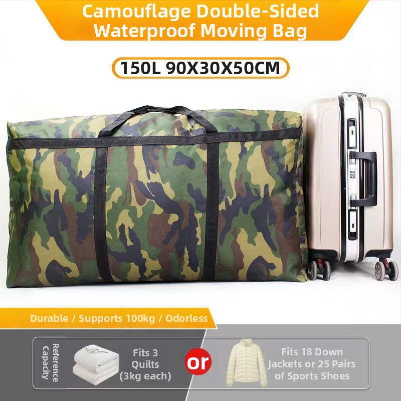 Αποθηκευτική τσάντα για κουβέρτες και ρούχα, αδιάβροχη, παχύτερη, χωρίς οσμές, διπλής όψης, προσαρμόσιμη