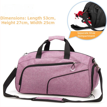 Ανδρική διπλωτή ταξιδιωτική τσάντα 20-35L, πολυεστέρας, αδιάβροχη, διαχωρισμός στεγνό-βρεγμένο, πολύ ελαφριά