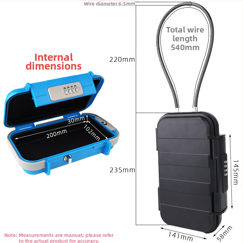 Портативна кутия за съхранение на телефон и ценни вещи с цифрова заключалка, модел G13, ABS пластмаса