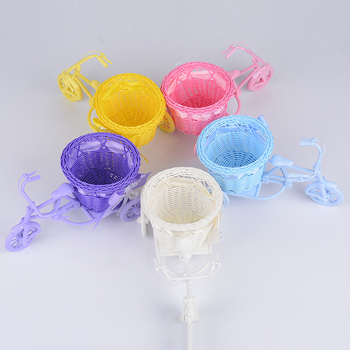 Košara za cvijeće za bicikl od plastike, plastično pletena, model BC-2, Xinwang – moderni minimalistički stil, za skladištenje i dekoraciju