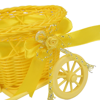 Košara za cvijeće za bicikl od plastike, plastično pletena, model BC-2, Xinwang – moderni minimalistički stil, za skladištenje i dekoraciju