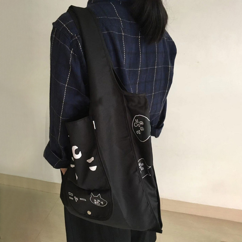 Geantă de umăr pentru cumpărături, pliabilă și portabilă, stil unisex, poliester, eco-friendly.