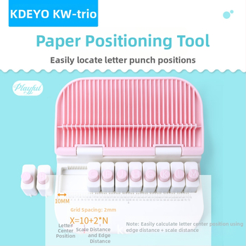 Машина за релеф на букви с комплект от 26 букви (Kw-trio/Kedeyou; Модел YHJ-ZM Powder; Дебелина на перфориране: 3; Брой дупки: 4; Метод на пробиване: ръчно)