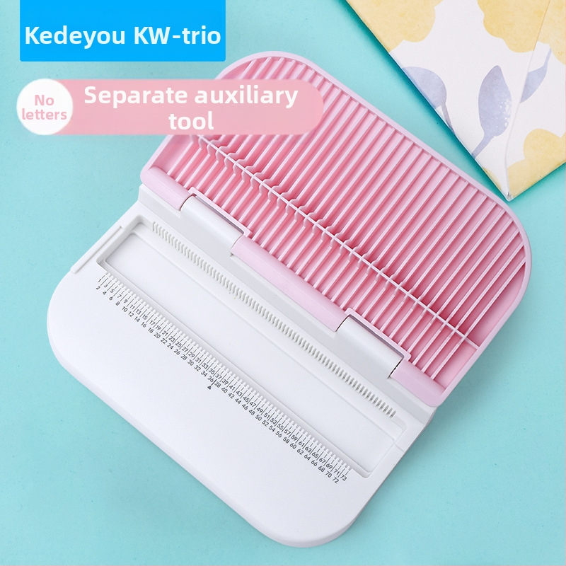 Машина за релеф на букви с комплект от 26 букви (Kw-trio/Kedeyou; Модел YHJ-ZM Powder; Дебелина на перфориране: 3; Брой дупки: 4; Метод на пробиване: ръчно)