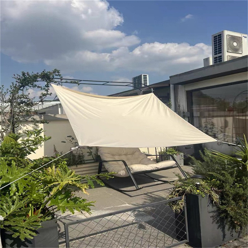 Hongtu Outdoor Taisnstūra saules aizseguma plēve ārējai lietošanai, poliestera audums, ūdensizturīgs PU-2000mm
