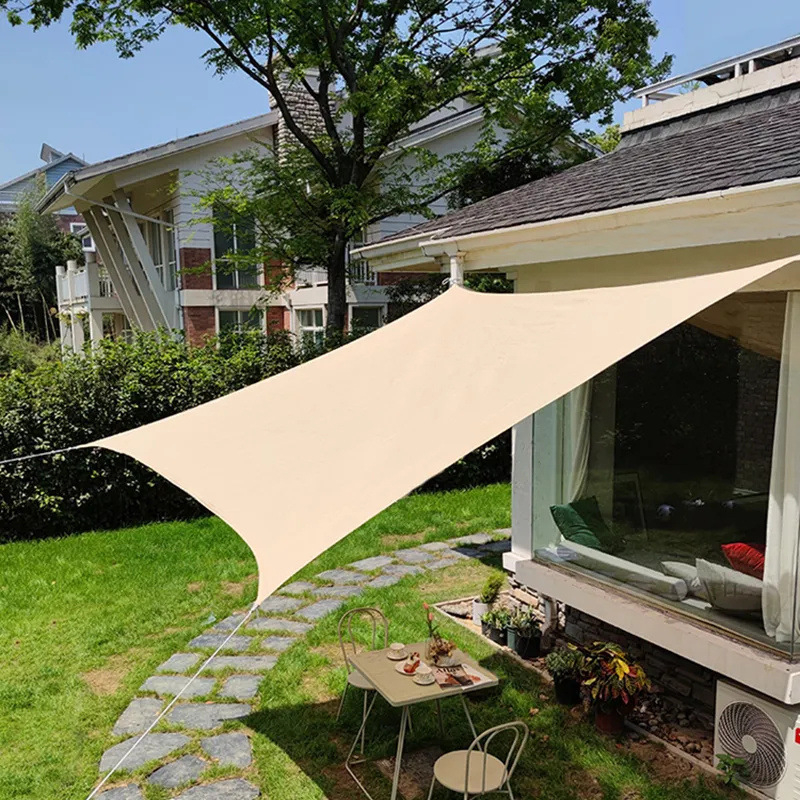 Hongtu Outdoor Taisnstūra saules aizseguma plēve ārējai lietošanai, poliestera audums, ūdensizturīgs PU-2000mm