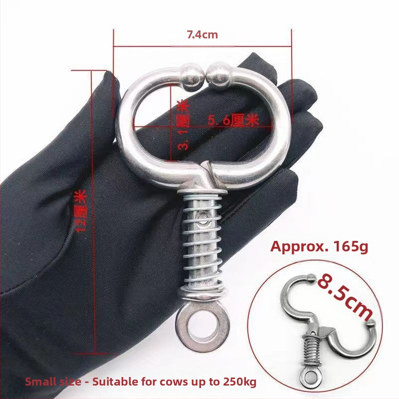 Govs deguna sprādze — spirāldeguna gredzens, vilkšanas instruments, deguna knaibles