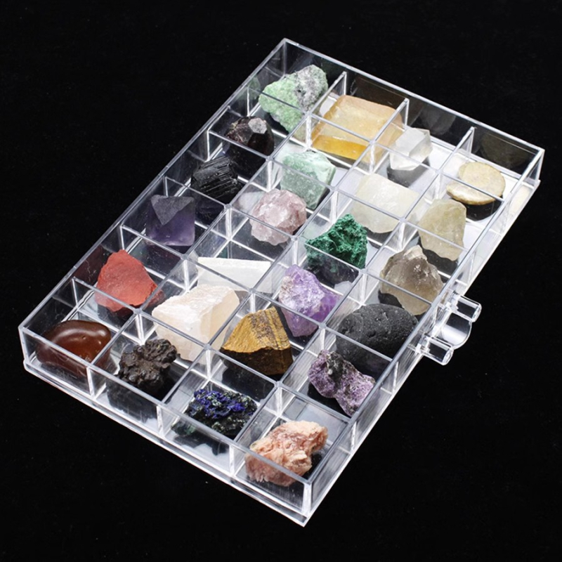 Desktop kutija za pohranu s pregradama, PS plast, kapacitet 1 L, moderni minimalistički stil