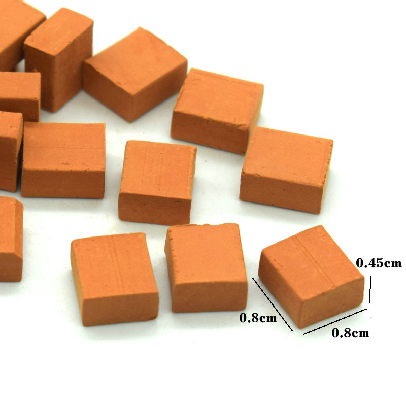 Керамични тухли за архитектурен модел за DIY мини ландшафт, сглобени