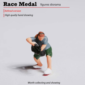 1:87 миниатюрна фотографска фигура, смола – RACE MEDAL, опакована в кутия, за възраст 15–35 г