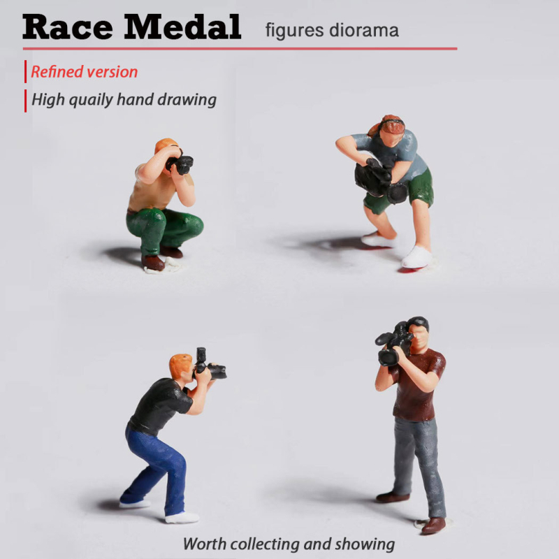 1:87 миниатюрна фотографска фигура, смола – RACE MEDAL, опакована в кутия, за възраст 15–35 г