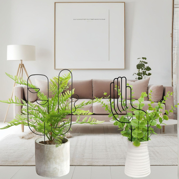 Cadru metalic pentru plante de interior – design modern minimalist pentru ghivece