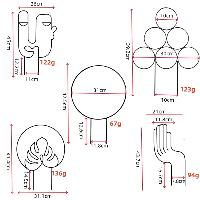 Cadru metalic pentru plante de interior – design modern minimalist pentru ghivece