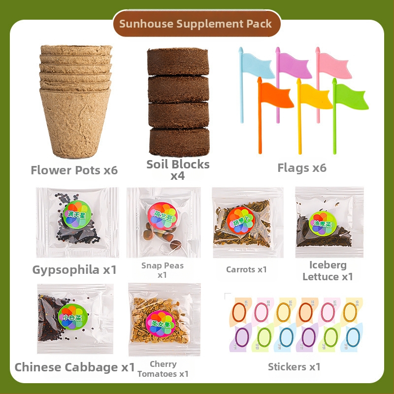 DIY Augimo stebėjimo rinkinys augalams - Plastmasinis, Daugiafunkcinis, Nėra Elektros, 4–6 metų vaikams