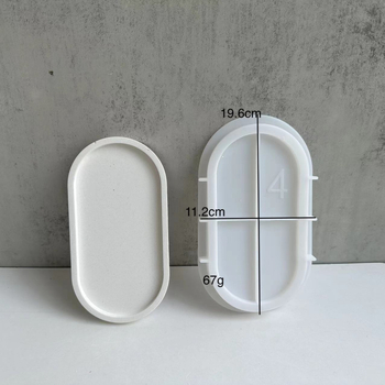 Καλούπι σιλικόνης στρογγυλό για βάση γλάστρας, κέικ και χύτευση κεριών