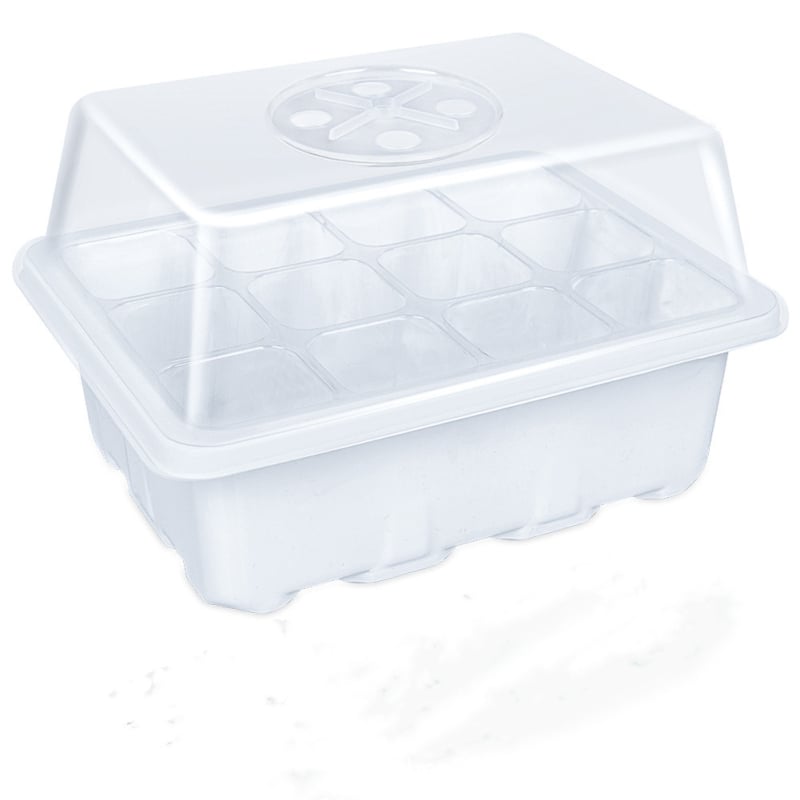 Plastična posuda za sadnice s 6/12 rupa, prozračna i prozirna, za staklenik