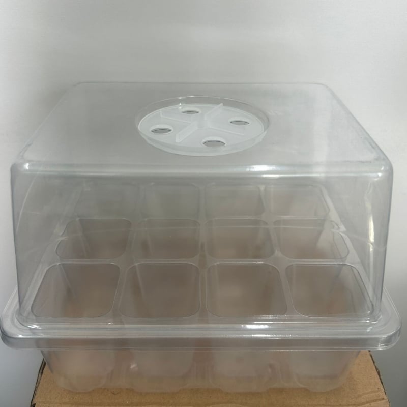 Plastična posuda za sadnice s 6/12 rupa, prozračna i prozirna, za staklenik