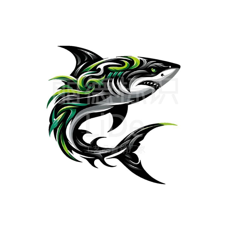 Željezna umjetnička skulptura: delfin i morski pas dekor za kućni akvarij, Lee – metalna izrada, moderni minimalistički stil