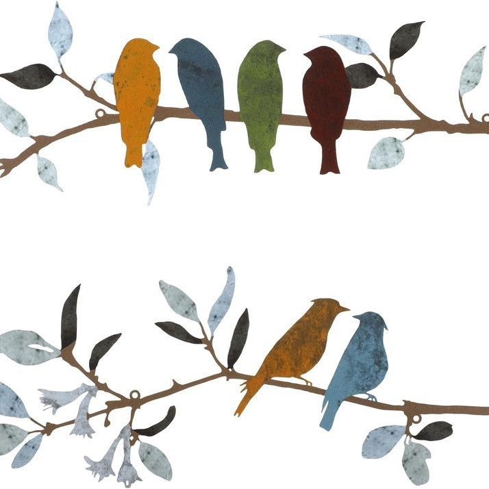 Метално стенно изкуство с птица, модерен минимализъм, за вътрешно и външно използване в дома и градината