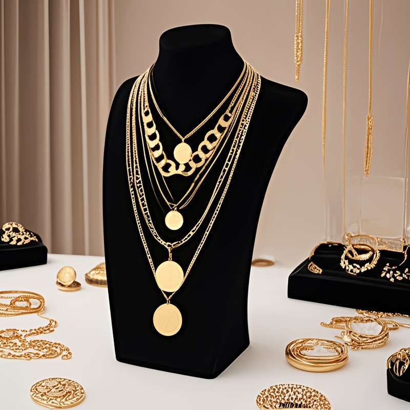 Vieno slāņa kaklarāžu demonstrēšanas statīvs ar velūra tekstūru, flaneļa korpuss, blīvuma plāksne, vienslāņu rotaslietu manekīns, šūšana