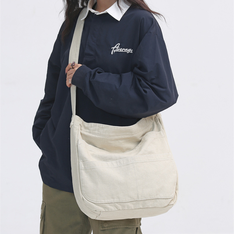 Platnena tote torba sa zipom, unutarnji džep sa zipom, horizontalni kvadratni oblik