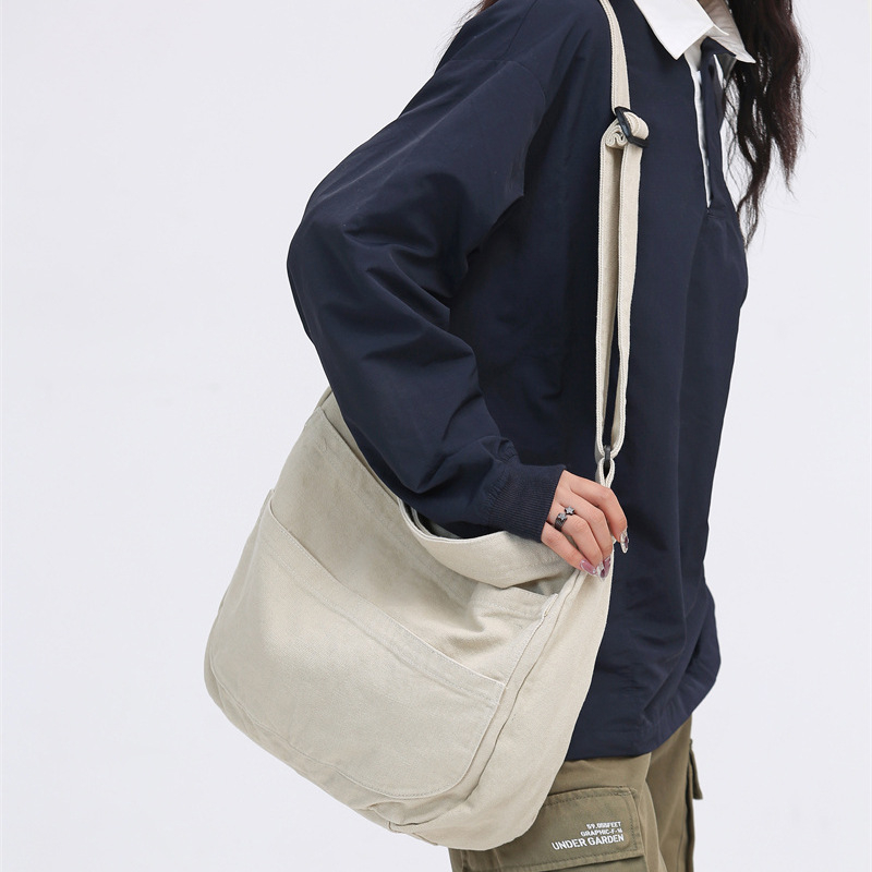 Platnena tote torba sa zipom, unutarnji džep sa zipom, horizontalni kvadratni oblik