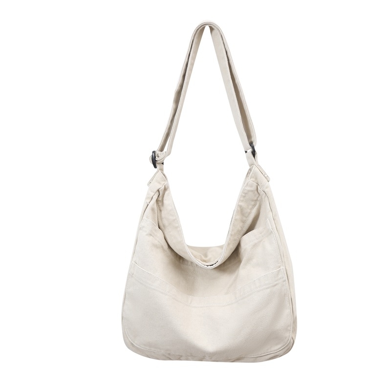 Platnena tote torba sa zipom, unutarnji džep sa zipom, horizontalni kvadratni oblik