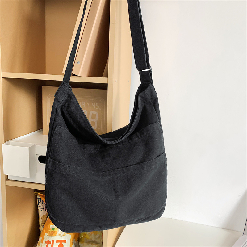 Platnena tote torba sa zipom, unutarnji džep sa zipom, horizontalni kvadratni oblik