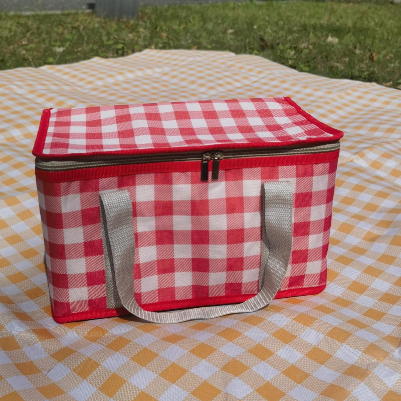 Taška na piknik s izoláciou (Materiál: Oxford látka; Štýl: Moderný, štvorcový; Kategória: Ice pack, Piknik taška; Pôvod: Wenzhou; Uvedenie: leto 2024)
