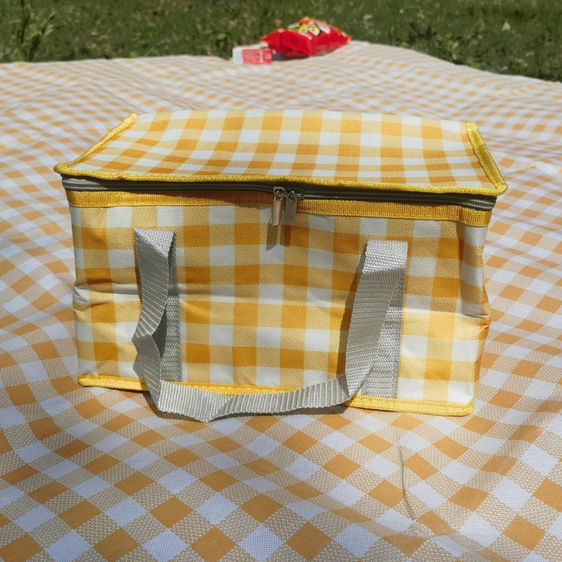 Taška na piknik s izoláciou (Materiál: Oxford látka; Štýl: Moderný, štvorcový; Kategória: Ice pack, Piknik taška; Pôvod: Wenzhou; Uvedenie: leto 2024)